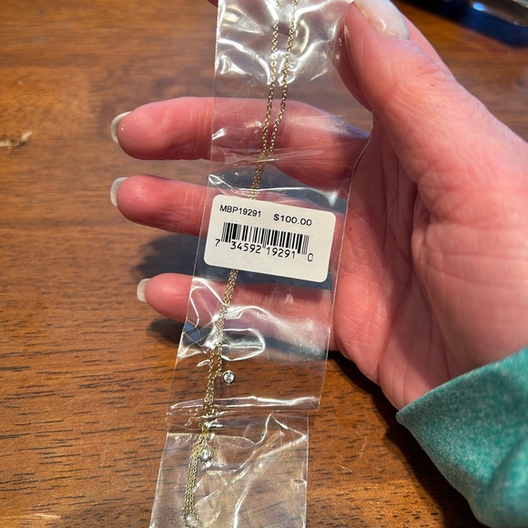 NWT Cubic zirconia Simulated Opal Evil
Eye Pendant Necklace in Gold Plate - Picture 3 of 3